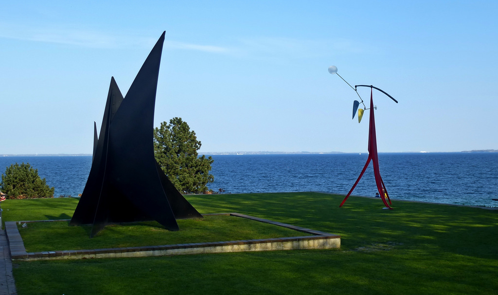 Modern Sculptures overlooking the sea