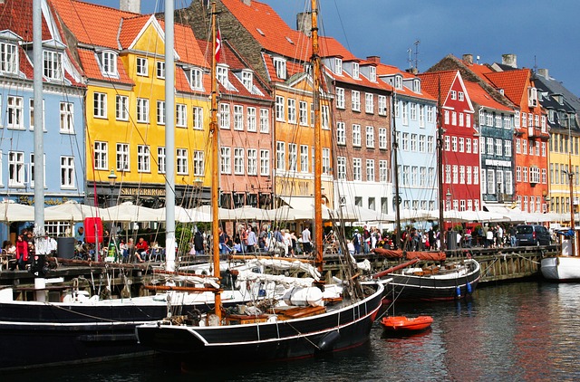 Boats and colours houses at Nyhavn